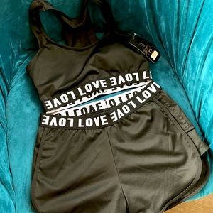 Love Two Piece Set L/XL BLACK